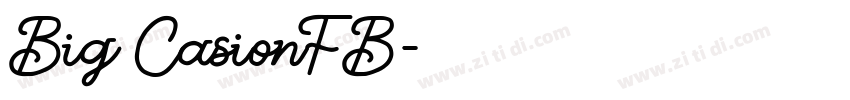 Big CasionFB字体转换